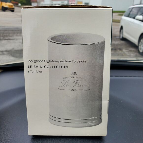 Kassatex ALB-T-W Le Bain Tumbler Luxe Paris - Picture 2 of 3